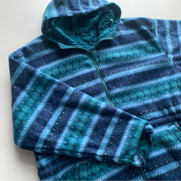 Vintage Reversible Fleece Windbreaker Coat Size XL - Picture 5 of 5